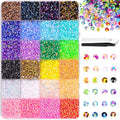 Jelly Multicolored Resin Rhinestones 3mm - Large Pack for Crafting & DIY Projects