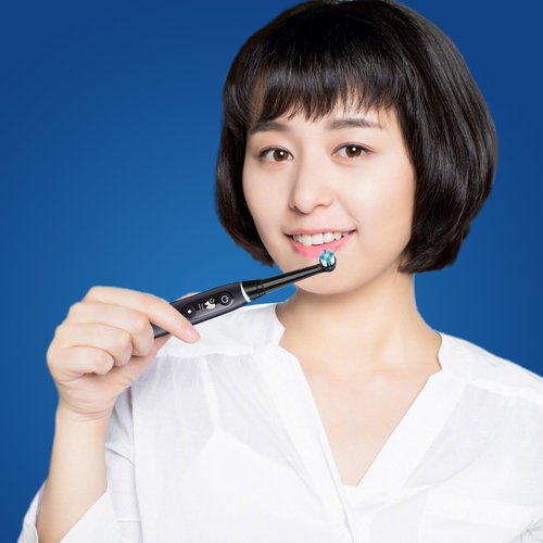 iO Replacement Heads Compatible with Oral B iO, Brush Heads for iO 2/3/4/5/6/7/8/9/10 Series Electric Toothbrushs, Dense Bristles, Cleans Deep Plaque, 6 Black
