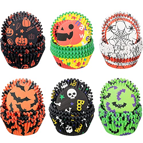Halloween Cupcake Liners Set - 600 Count Classic Style Party Supplies