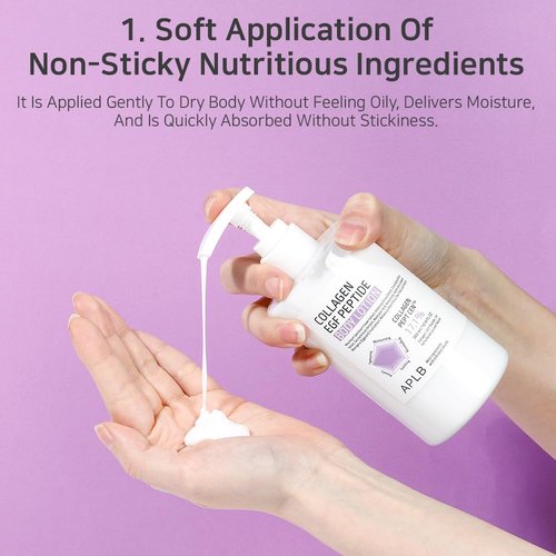 APLB Collagen EGF Peptide Body Lotion | COLLAGEN PEPT CEN™ 17.1% 10.14 FL.OZ/Korean Skincare, Elasticity care, Long lasting moisturizing, Revitalize for gentle and improve skin texture