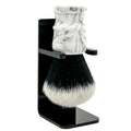Parker Arctic Storm Ultra-Soft Synthetic Shaving Brush with Stand – 26 mm Tuxedo Knot for Rich Lather and Luxurious Everyday Shaving