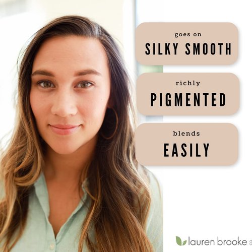 Lauren Brooke Cosmetiques Pressed Eye Shadow Duo - Richly Pigmented Organic Makeup | Evergreen & Indian Summer