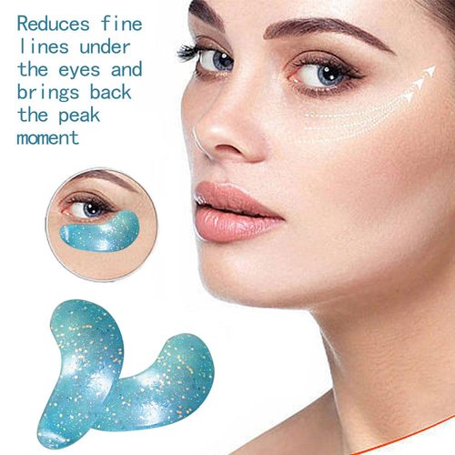Under Eye Patches for Puffy eyes, 10Pairs eye gel pads for Dark Circles and Puffiness, hydrating Eye Mask for Wrinkles Anti Aging Eye Bags Moisturizing, Natural vitamin C undereye Care Gifts for Women