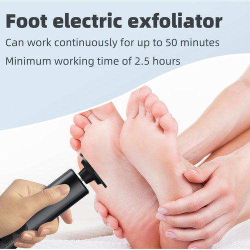 Electric Callus Remover for Feet, 9 Speed Rechargeable Pedicure Tools for Feet, Callous Remover Tool for Remove Cracked Heels and Feet Scrubber Dead Skin, Replaceable Sandpaper Discs, Battery Display