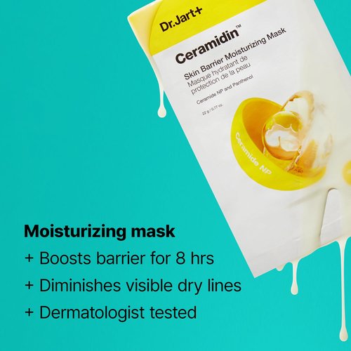 Dr.Jart+ Ceramidin Face Mask - Hydrating Korean Skin Care Sheet Mask for Moisturized Skin