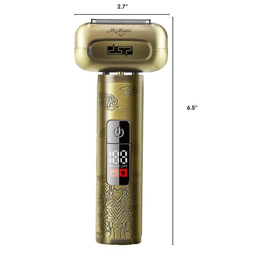 DSP Electric Shavers for Men, IPX6 Waterproof, Type-C, Rechargeable Shaver, 4-Blade Cutting System, Electric Foil Shaver, Travel Lock (Bronze)