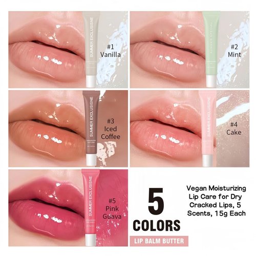 Skiennix Pink Guava Tinted Lip Butter Balm - Moisturizing & Nourishing Care for Smooth Lips | 2PC Set