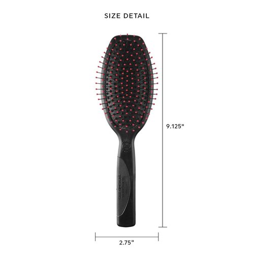 Cricket Static Free Cushion Hair Brush - Smoothing & Detangling for Thick, Curly Hair - Anti-Static Metal Bristles