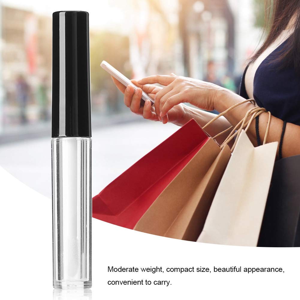 Yosoo123 50 pcs 1.3ml Lipstick Tube, Empty Transparent Clear Lip Gloss Tube DIY Small Lipstick Tube Cosmetic Container Empty Lip Gloss Bottle