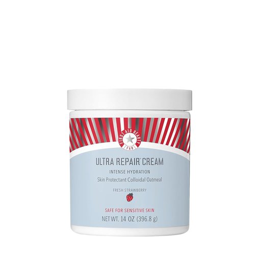 First Aid Beauty - Ultra Repair Cream | Intense Hydration with Whipped Oatmeal, 14oz Fresh Strawberry