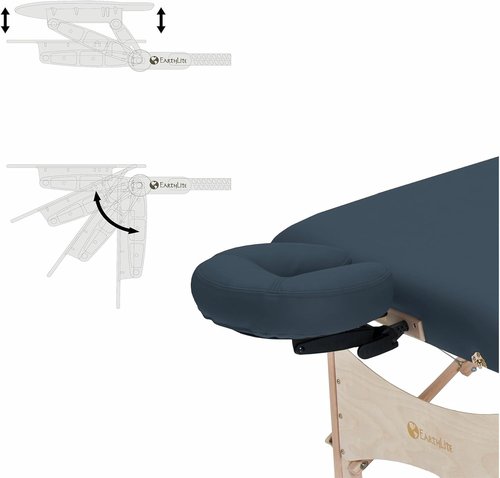 EarthLite Harmony DX Portable Massage Table - Complete Package with Face Cradle & Carrying Case | 30" x 73", Agate