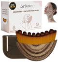 Lymphatic Contour Face Brush - Improves Circulation & Reduces Puffiness, Dry Brushing Lymphatic Face Brush - 100% Gentle & Soft on Skin, Erogonomic Facial Brush for Natural Contouring (1 PCS)