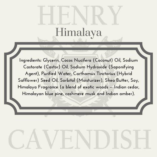 Henry Cavendish Himalaya Shaving Soap with Shea Butter & Coconut Oil. Long Lasting 4 oz Puck Refill. Mens Shave Soap. All Natural. Rich Lather, Smooth Comfortable Shave. For Ladies and Gentlemen.