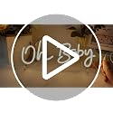 Warm White Oh Baby Neon Sign for Baby Shower & Gender Reveal Backdrop - 16.5x6.9 Inches Dimmable LED Light