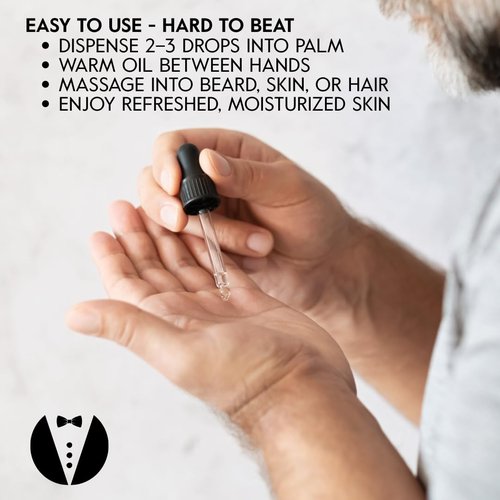 GROOM Forest Scented Beard Oil - Woodsy Conditioner & Moisturizer | Lightweight, Non-Greasy Formula | 1 oz