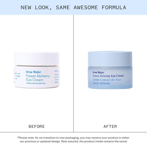 Ursa Major Forest Alchemy Eye Cream - Natural Under-Eye Moisturizer for Dark Circles & Puffiness | 0.50 oz
