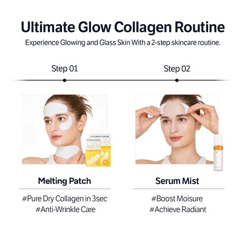 SUNGBOON EDITOR Deep Collagen Barrier Serum Mist | Hydrating Face Mist for Dry Skin | Collagen + Peptides + Vitamin C | Korean Skincare Mist, 3.38 fl oz | Valentines Day Gifts for Woman