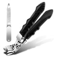Jemey Nail Clippers Set, Long Hand Angled Head Toe Nails Clippers, Wide Jaw Toenail Clippers for Thick Nails, Heavy Duty Nails Cutter Easy Trimming Fingernail Clipper for Men Women Senior and Adult