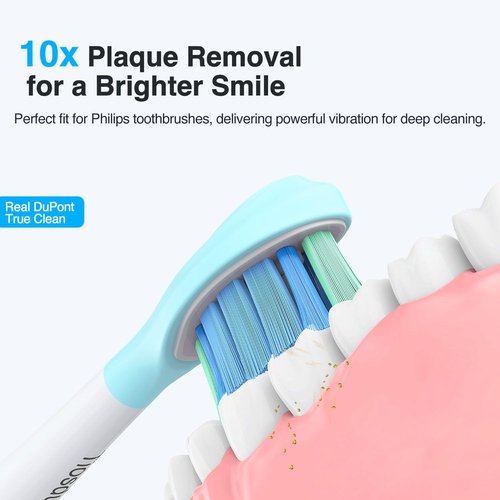 Philips Sonicare Replacement Toothbrush Heads - C3, A3, 4100 Compatible - 12 Pack for Superior Clean
