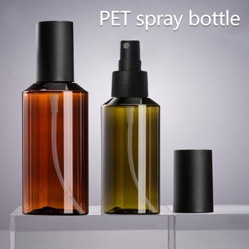 Portable Travel Spray Bottle,3Pcs 100ml/3oz Fine Mist Hairspray Bottle for Essential Oils, Empty Airless Makeup Face Spray Bottle Clear Refillable Travel Containers for Cosmetic Skincare Perfume.