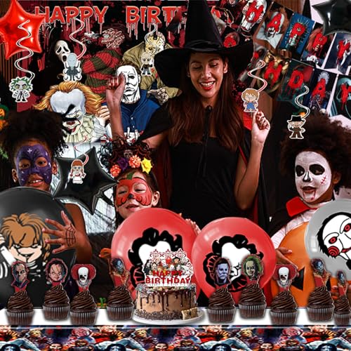 Halloween Party Decorations Kit 38 Pieces Spooky Birthday Celebration Set