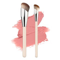 MUIIGOOD Angled Blush Brush, Face Makeup Liquid Blush Brush For A Sculpted Look, Great For Cream, Liquid Or Powder Blush Cheek Flawless Sculpting (2Pcs)