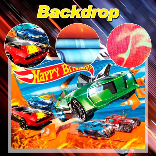 Race Car Birthday Party Supplies Set - 114 pcs Car Theme Tableware & Decorations