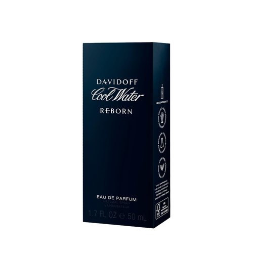Davidoff Cool Water Reborn Eau de Parfum - Fougère Men's Cologne with Cedarwood & Vetiver - Long Lasting Scent