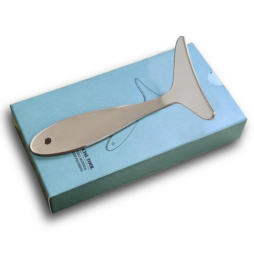 BYYDDIY Stainless Steel Manual Facial Sculptor Tool & Neck Massager Tool for Neck Skin Lifting & Firming & Wrinkle & Dark Circle Reducer,Gua Sha Massage Tool for Skin Care (Y)