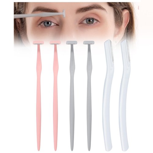 Eyebrow Razors w/Dermaplane Razors Set - Japanese Blades Razors - Small Face Razors for Peach Fuzz and Fine Hair, Multipurpose Exfoliating Dermaplaning Tools for Women and Men