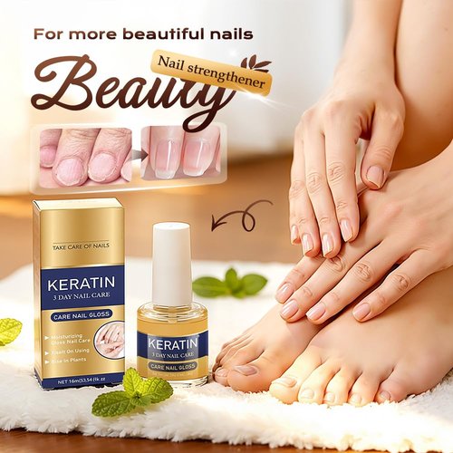 **Keratin Nail Care Oil - 2026 New Moisturizing Cuticle Oil for Fast Hydration | 3PCS Set for Stronger Nails**