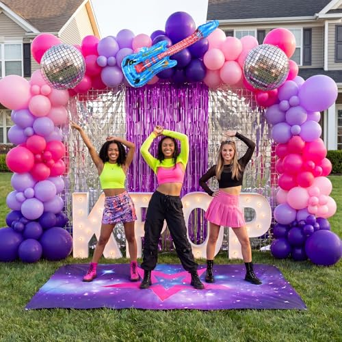 Pink Purple Balloon Arch Kit for Birthday & Party Decorations - Easy DIY Setup