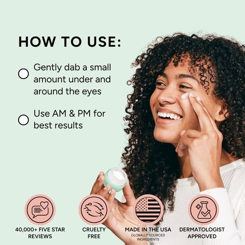 Eight Saints Eye Cream - Natural Anti-Aging Formula to Reduce Puffiness & Dark Circles | 0.5 Ounces
