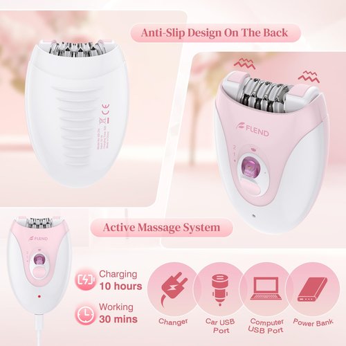 Epilator,Epilator for Women,Facial Hair Removal for Women Rechargeable,2 Speeds Hair Removal Device with 36 Tweezers,Hair Removal Device Legs/Face/Bikini/Arms,Epilator for face Smooth Skin