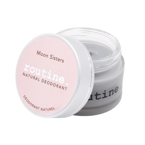 Routine Natural Deodorant - Aluminum Free Formula for Women & Men | Moon Sisters, 2 Oz, Rose & Lavender Scent