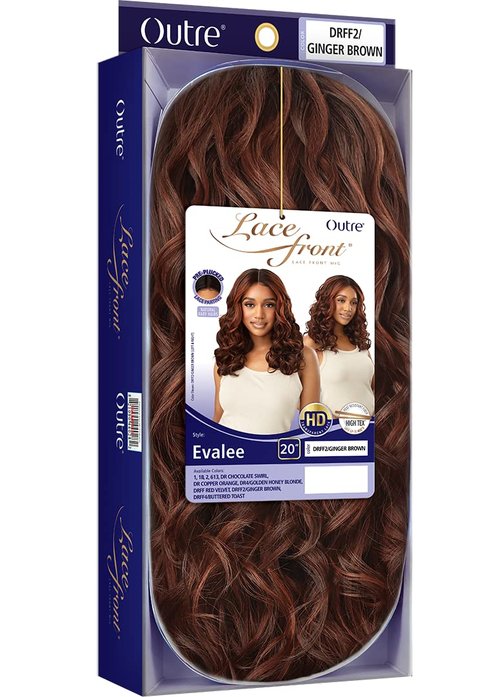 Outre Lace Front Wig – EVALEE (OFF BLACK 1B)