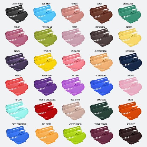About-Face Matte Fluid Eye Paint - High-Pigment Liquid Eyeshadow, Long-Lasting, Vegan & Cruelty-Free | No Queens Blues (Primary Blue)