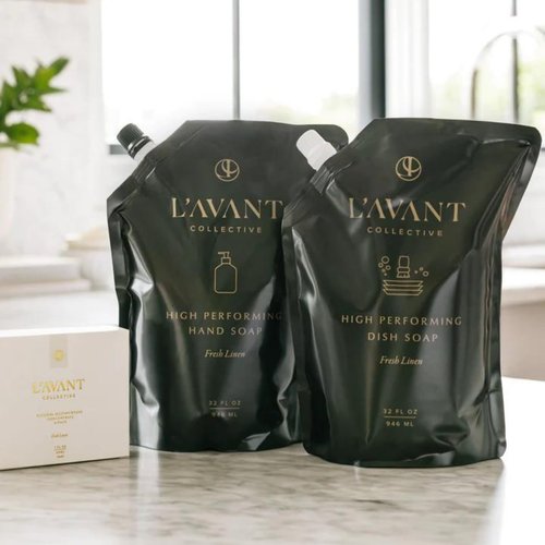 L'AVANT Collective High Performing Hand Soap Refill | Luxurious Ingredients for Soft & Smooth Hands | Fresh Linen Scent | 32 FL oz/946 mL