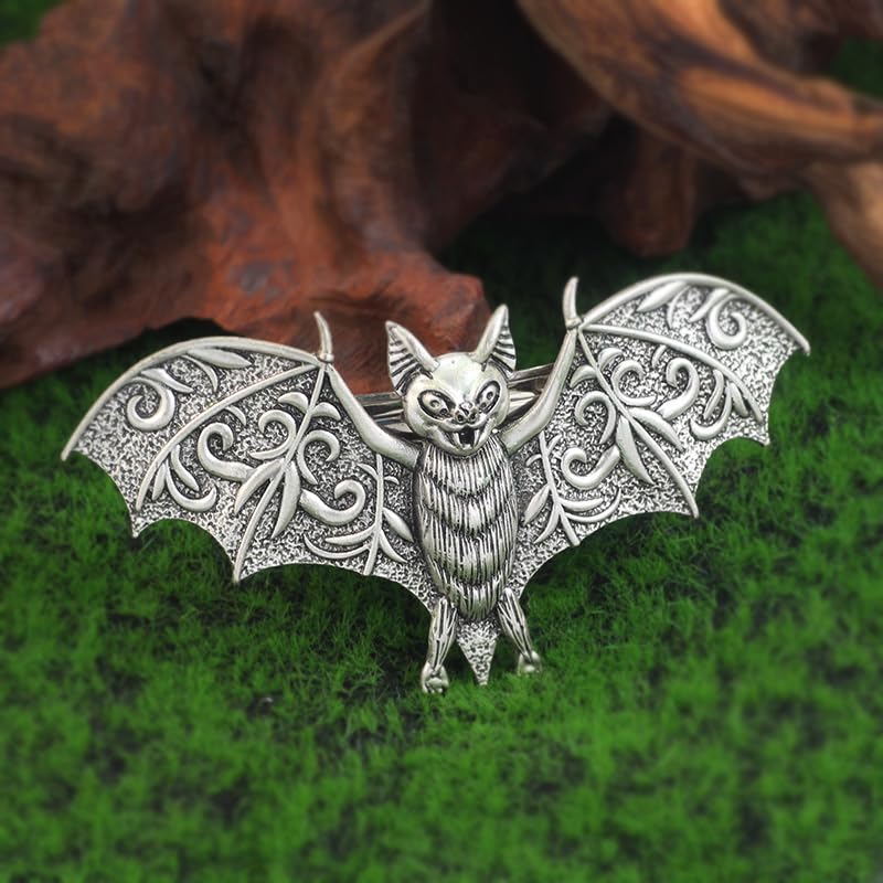 Gothic Bat Hair Clips Set - Halloween Spooky Goth Hair Accessories Design-4
