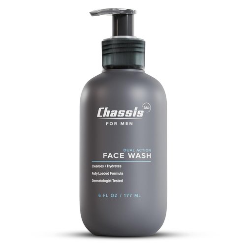 Chassis 360 Dual Action Face Wash - Hydrating Oil Control with Niacinamide & Vitamin C - Unscented 6 Fl Oz