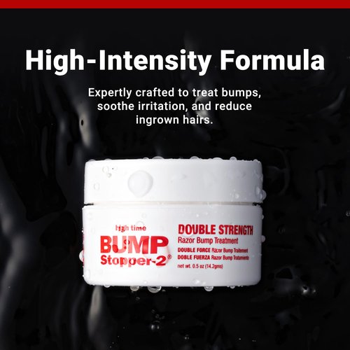 Bump Stopper 2 Double Strength Razor Bump Treatment | Formulated to Relieve Razor Burn | Eliminates Ingrown Hairs | Aftershave for Men - 0.5 OZ (9 Pack)