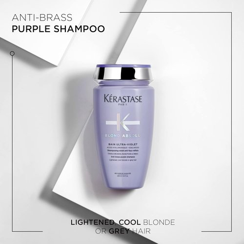Kerastase Blond Absolu Ultra-Violet Purple Shampoo & Conditioner Set - Hydrates & Neutralizes Brassiness for Lightened Hair