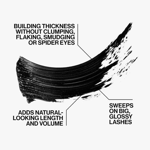 Smashbox Full Exposure Mascara - Intense Volume & Length for Defined Lashes | Large Tapered Brush, 0.38 Fl Oz