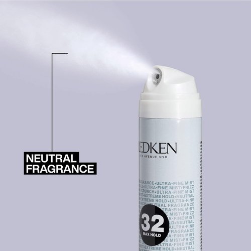 Redken Triple Pure 32 Hairspray - Extreme High Hold, Anti-Frizz Formula for All Hair Types