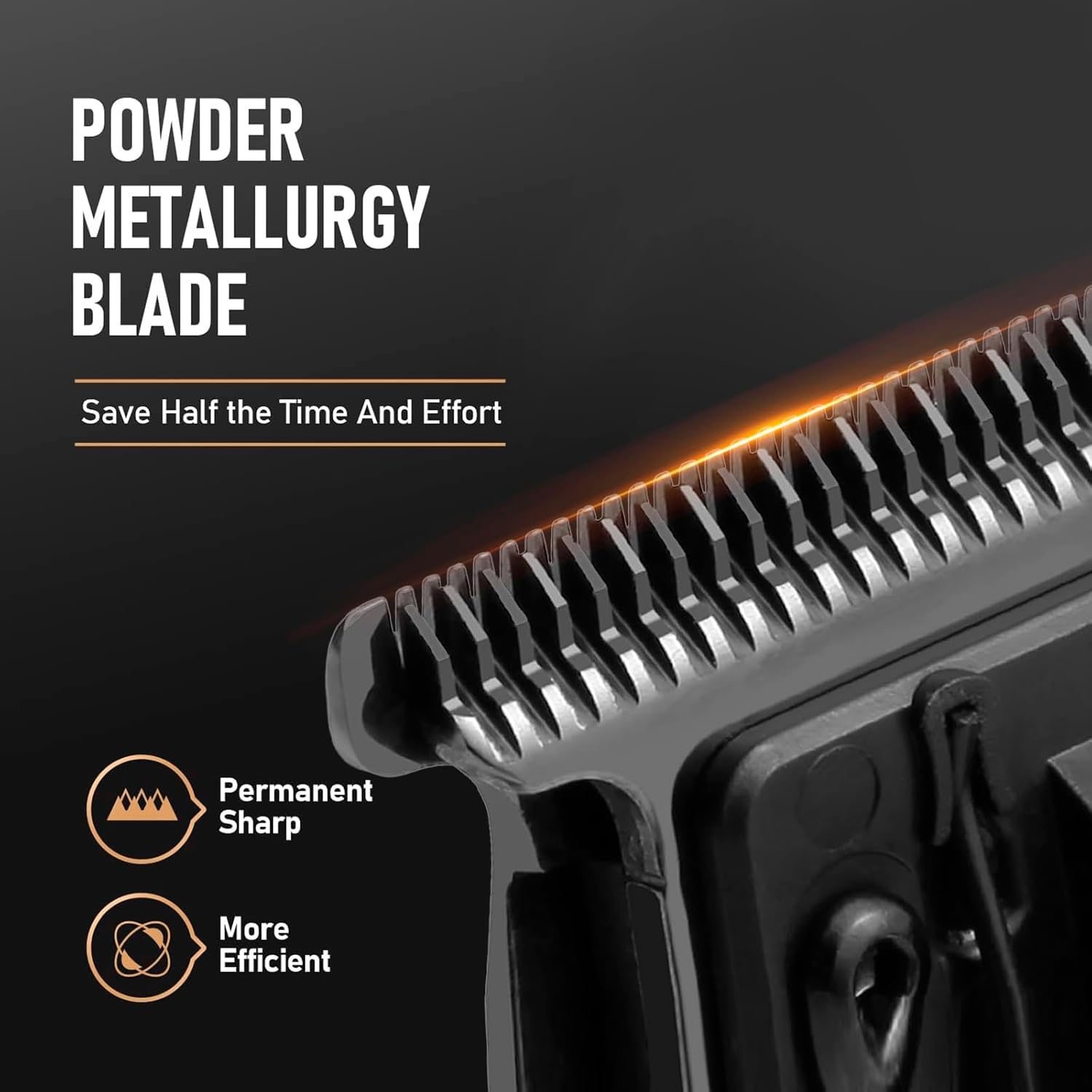 BaByliss PRO FX707Z Replacement Trimmer Blades - DLC 2.0 Compatible with FX787 & FX726 | Black - 1PC
