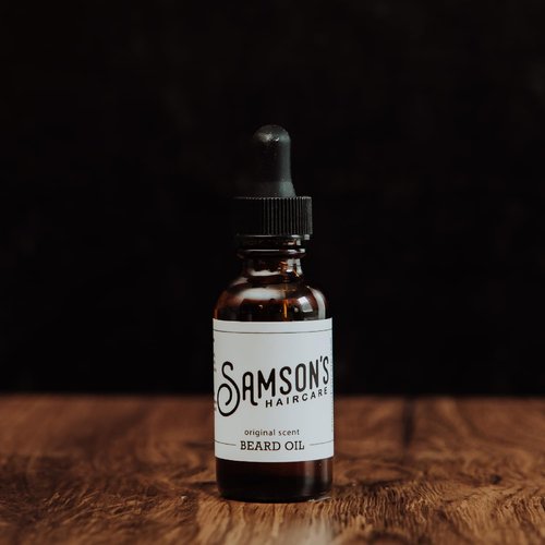 SAMSON'S HAIRCARE Beard Oil, Moisturizing, Softening, For Itchy Dry Skin and Coarse Facial Hair, 1 oz.