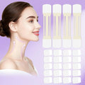 Loxbcin Neck Tape Lifting Invisible, 40 PCS+4 Strips,Neck Lift Tape Invisible,Neck Wrinkle Patches Behind,Face Lift Tapes for Tightening Sagging Skin Turkey Double Chin Wrinkles Women