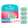 Gillette Venus Extra Smooth Womens Razor Blade Refills, 4 Count, Designed for a Close, Smooth Shave
