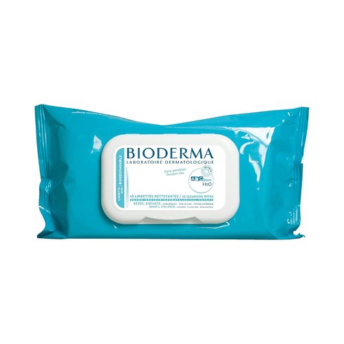 Bioderma - ABCDerm H2O Baby Cleansing Wipes - Biodegradable & Gentle for Newborns and Children