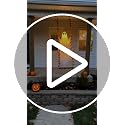 Halloween Decorations Light Up Swinging Ghost on Swing - 6.6 Ft Outdoor Porch Accent with Maple Leaves - Variation 30